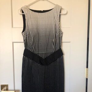 Ann Taylor Black/White Sheath